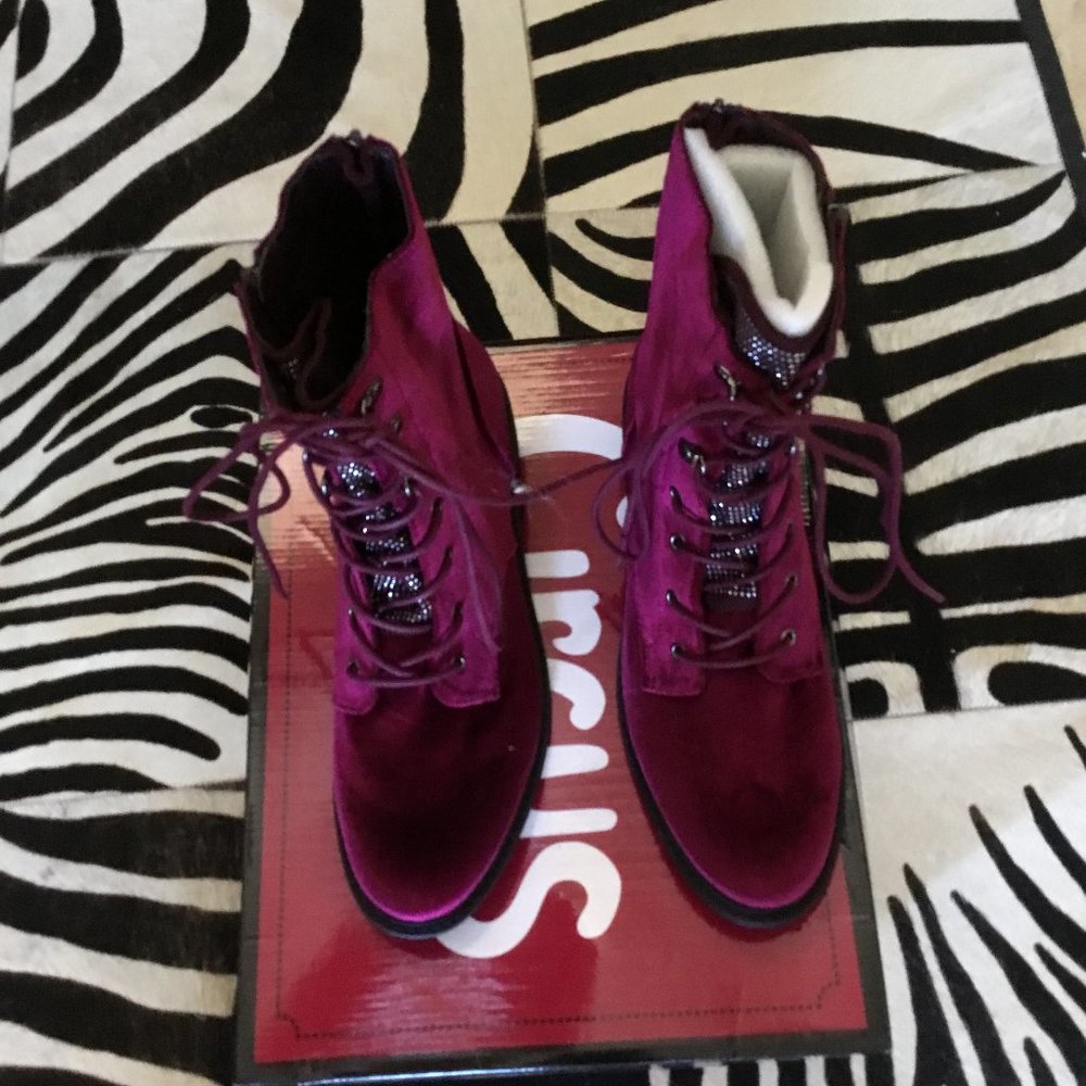 Torrid Sam Edelman Circus velvet boots size 12